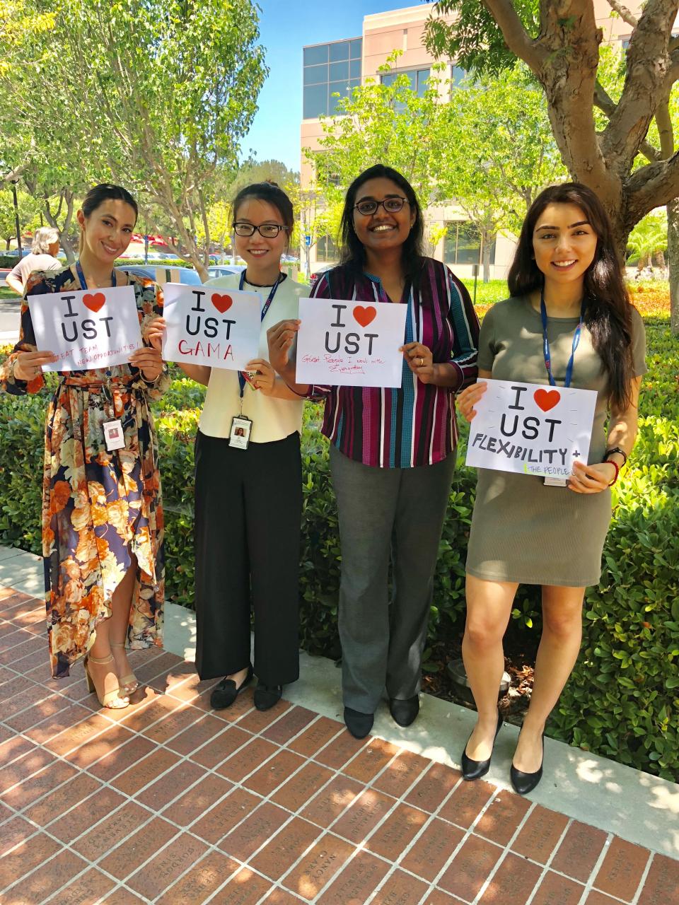 UST Team collaborating on a working session. 