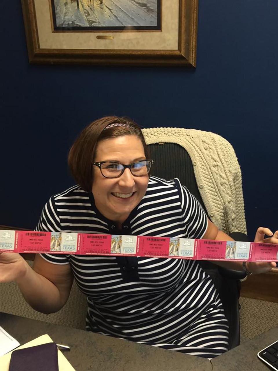 Connie, Operations Coordinator, wins Schlitterbahn tickets