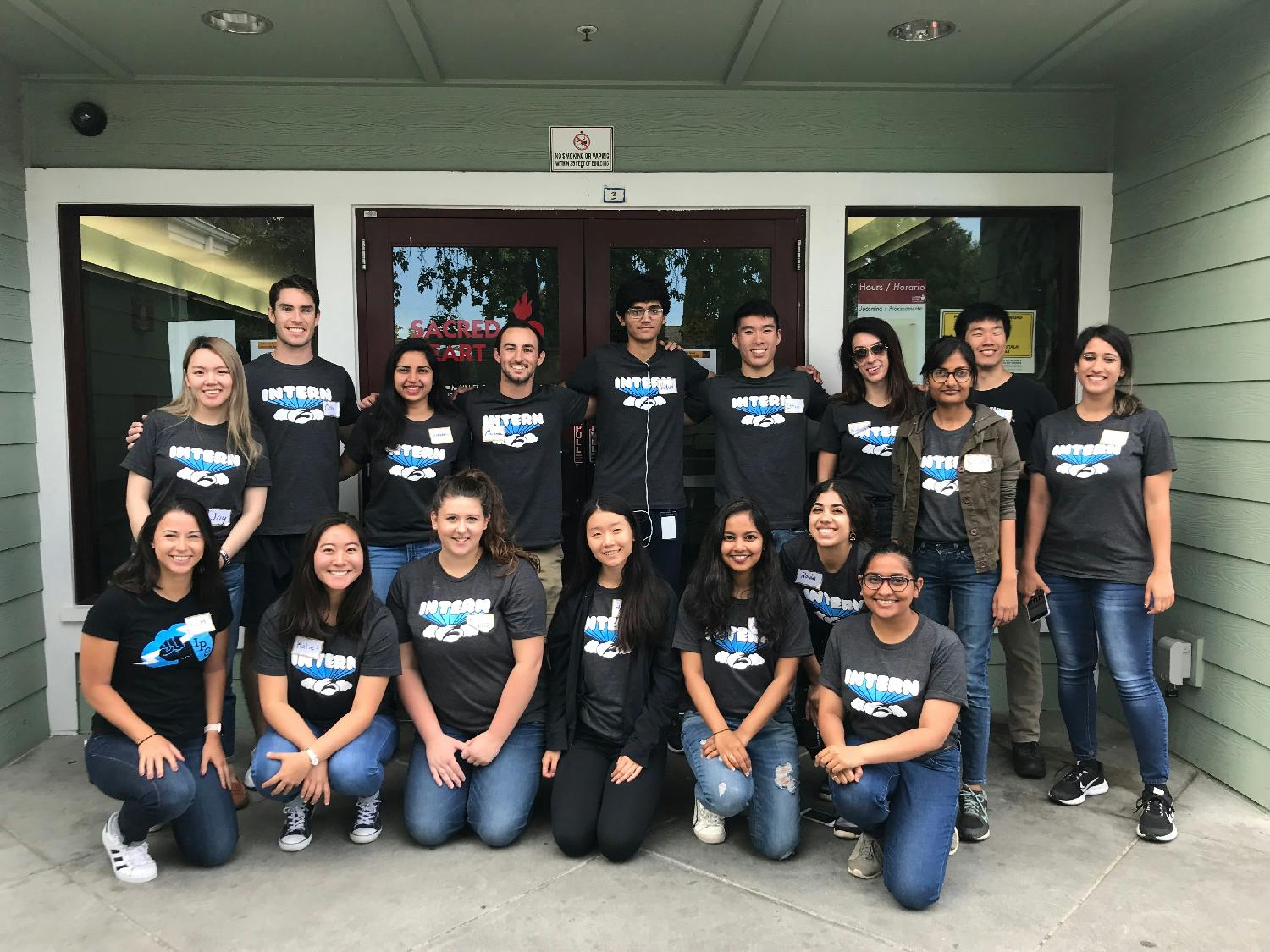 Zscaler interns spend the day volunteering at Sacred Heart.