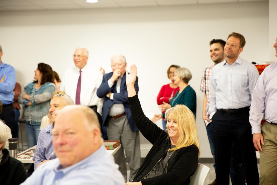 SVA employees participating in a holiday fun event in our office