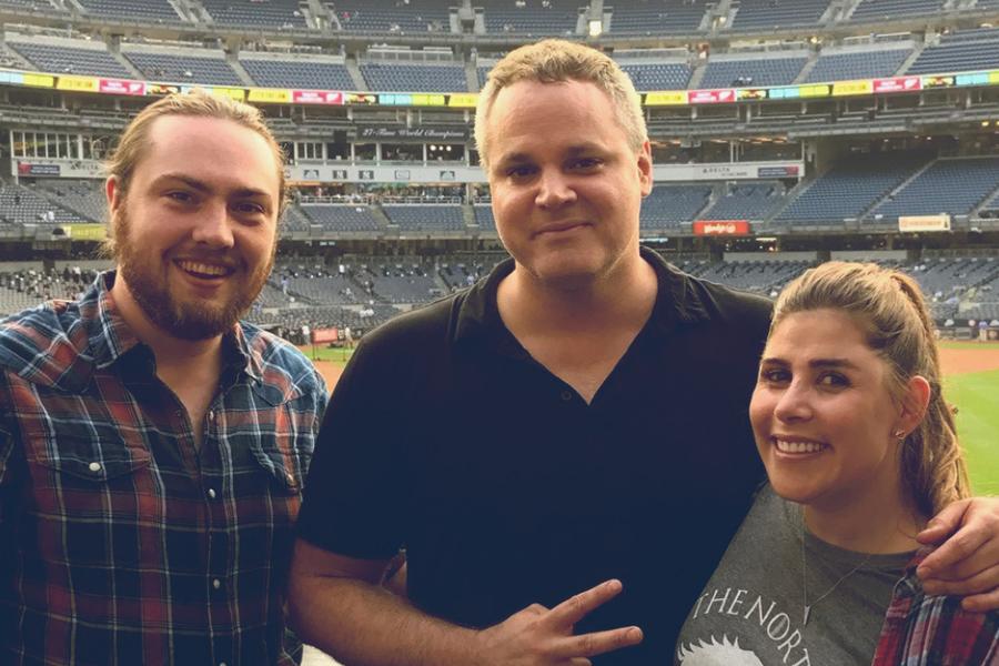 Laurel Road employees at a Yankees game