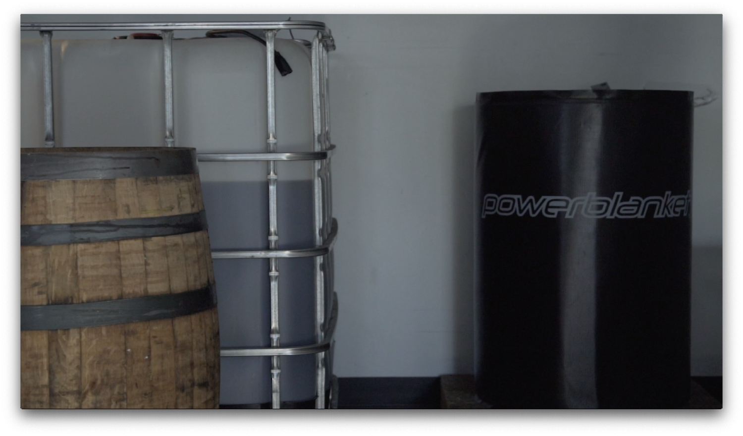 The Powerblanket drum heater in action at a local distillery