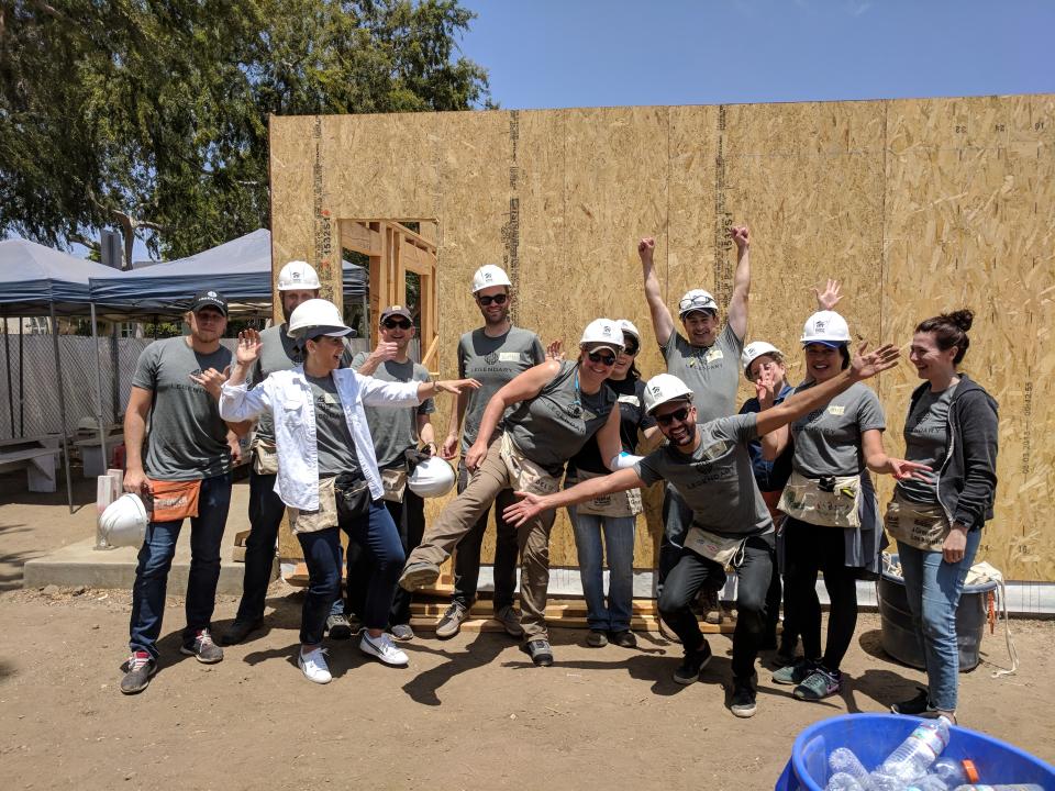 Volunteering with Habitat for Humanity