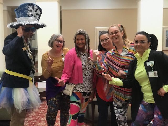 Team Members dress up for Wacky Wednesday