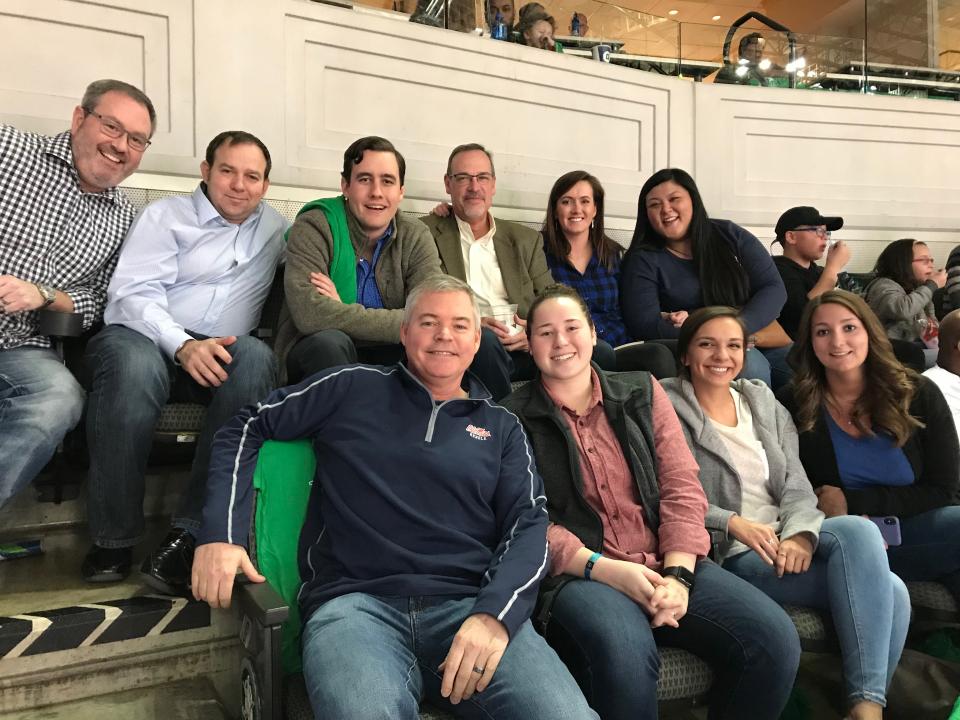 Team building night at a Dallas Mavs game