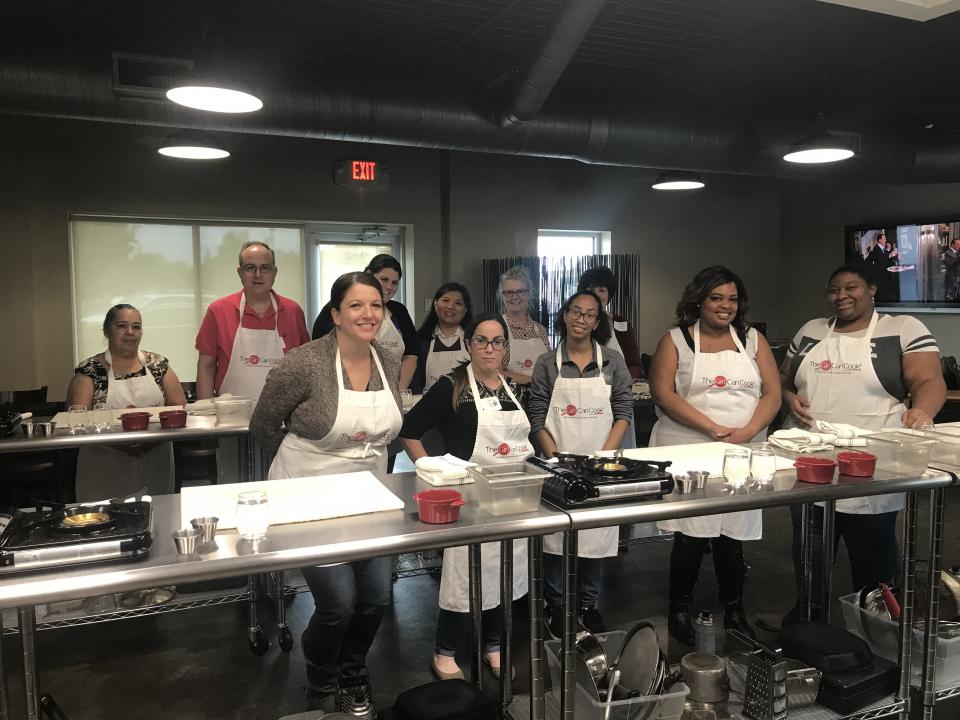 Cooking Class at employee retreat