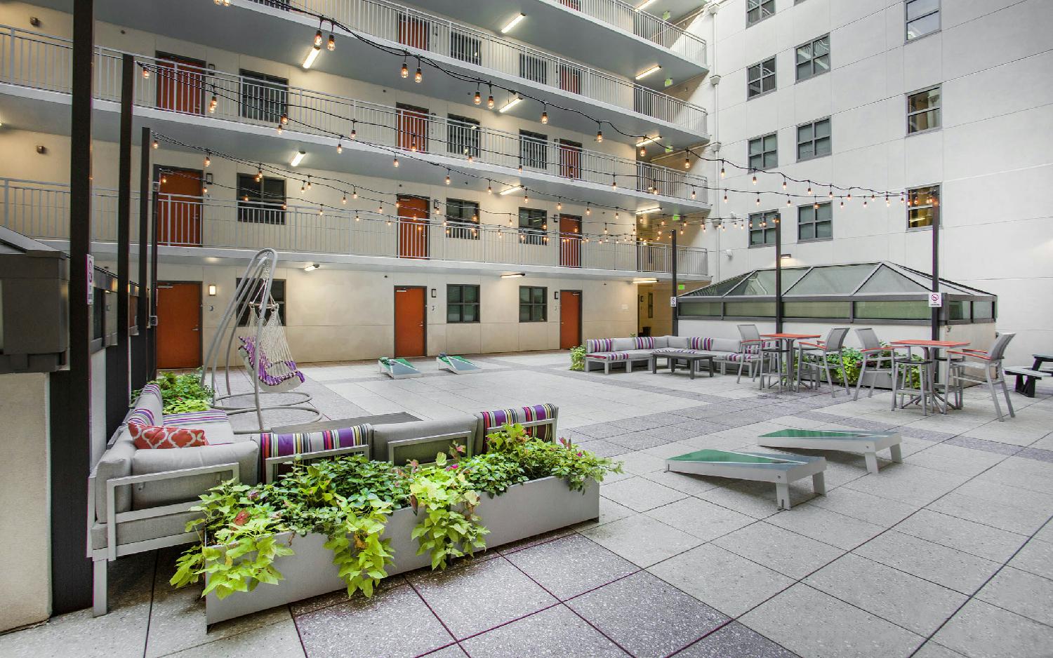 Sterling Campus Center Courtyard. Charleston, SC