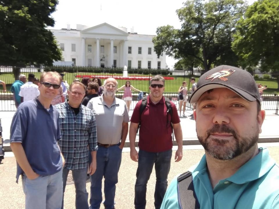 Team Training Day taking a break in DC