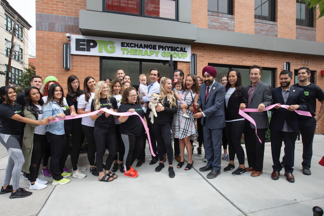 At our ribbon cutting for our new Hoboken location